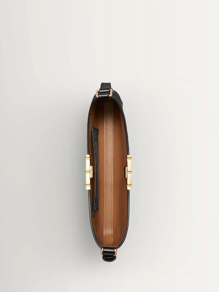Black Eleanor Slim Shoulder Bag