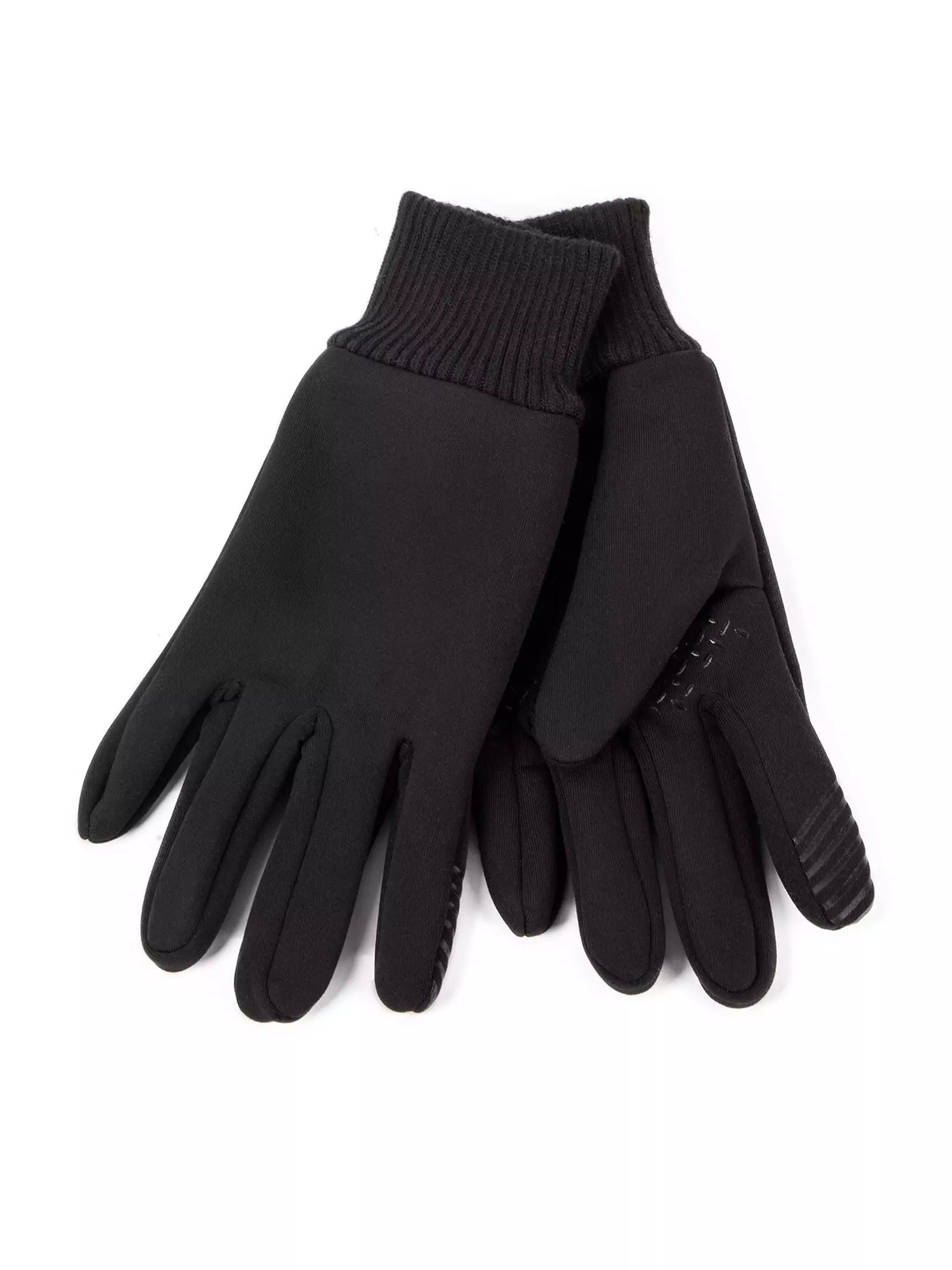Totes Stretch Thermal Smartouch Gloves - Black
