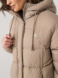 HUGO Long Hooded Puffer Coat