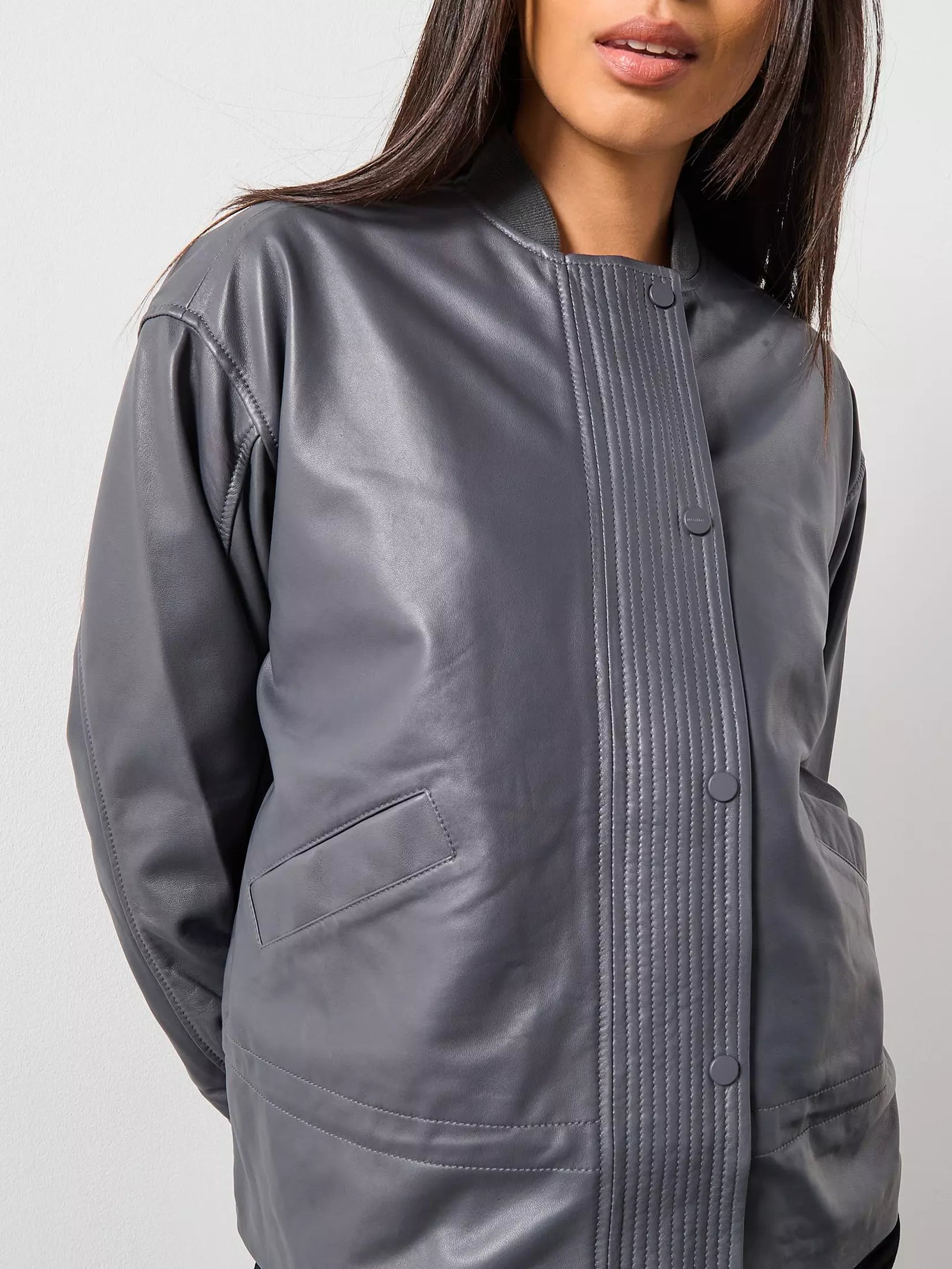 AllSaints Sofi Leather Bomber
